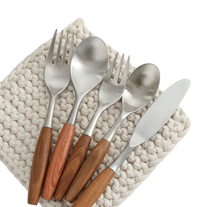 ชุดช้อนส้อมวินเทจ Dansk Fjord ขายส่ง ชุดเครื่องครัวสแตนเลสทันสมัยพร้อมด้ามจับไม้สัก ราคาดีที่สุด - Product Image 4