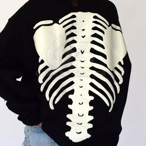 Sweat-shirt à imprimé bouffant pour hommes, pull oversize à épaules tombantes avec illustration 3D audacieuse pour le streetwear urbain moderne - Product Image 6