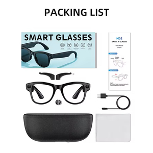 Gafas Inteligentes con IA AOSENWELL M02x, Cámara 4K 1080P, Control por Voz, Marco Metálico, Resistencia al Agua IPX-4, Carga Tipo-C, 3600mAh - Product Image 1