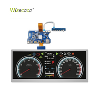 Écran LCD TFT universel Wisecoco de 12,3 pouces, écran allongé LVDS, écran d'instrument de vitesse, écran LCD IPS allongé