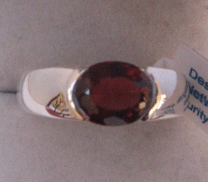 แหวนเงินประดับกิ๊บหนีบแบบลำลองรูปตัวไขว้ทันสมัยทันสมัยทันสมัยประดับอัญมณีชุบโรเดียม - Product Image 1