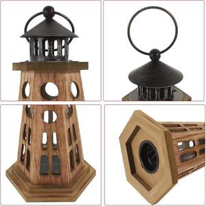 Hermoso candelabro de farol de madera con tallado intrincado y construcción duradera adecuado para bodas, fiestas e iluminación del hogar - Product Image 5