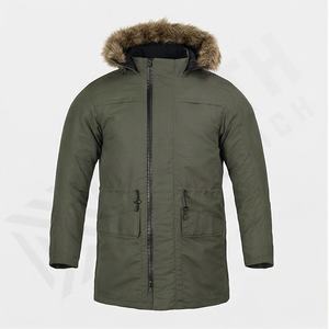 Parka d'hiver pour homme en polyester, veste réversible chaude et respirante, manteau isolé thermique, vêtements d'extérieur résistants, équipement de protection contre la neige - Product Image 1