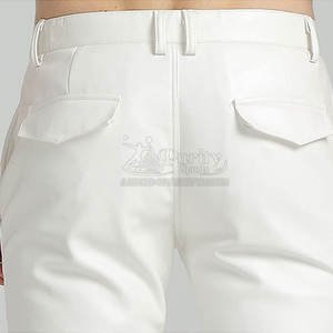 Pantalons pour hommes avec service OEM Pantalons en cuir pour hommes de dernière conception Pantalons en cuir pour hommes de quantité minimale de commande basse d'hiver à vendre - Product Image 6
