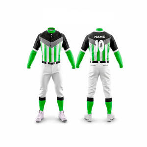Uniforme de béisbol de patrón recto de ropa deportiva sublimada Digital personalizada de calidad con estirable de cuatro vías - Product Image 2