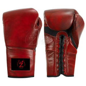 Custom Made New Style Boxing <b>Lace</b> Up <b>Gloves</b> Customized Logo Boxing <b>Lace</b> Up <b>Gloves</b> Sports Adult Boxing <b>Lace</b> Up <b>Gloves</b> - Product Image 1
