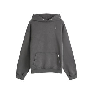 Sweat à capuche anthracite surdimensionné confortable et élégant avec poche avant au design minimaliste et logo subtil parfait pour un usage quotidien - Product Image 1