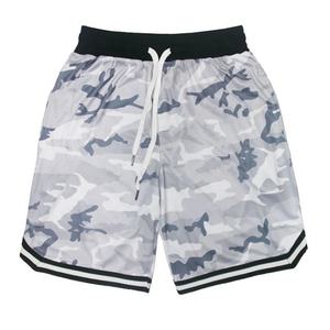 Haute qualité grande taille genou gymnastique course maille Shorts Polyester Sublimation impression basket-ball maillots et shorts DDP expédition - Product Image 5