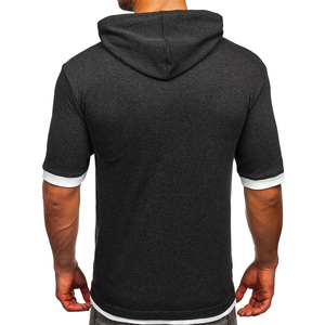 Jersey Ringer de peso de 220 gramos para ropa de calle Color sólido con diseño de tinte liso Slim Fit - Product Image 2