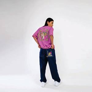 Camiseta gráfica de estilo punk de calle alta: ropa informal de hip hop para hombres de vendedor caliente, lavado a la piedra - Product Image 4