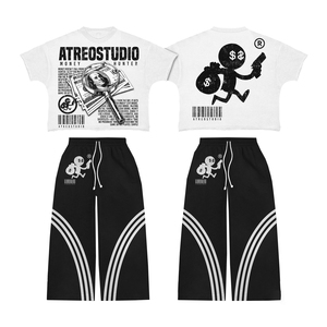 Camiseta recortada cuadrada personalizada, ropa de calle, camisetas gráficas de peso pesado, Camiseta de algodón de lavado ácido de gran tamaño de alta calidad para hombres - Product Image 1