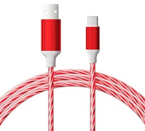 USB 5<span class=keywords><strong>ส</strong></span>ีเป็น Type C ชาร์จเร็วสายเคเบิลข้อมูลไหลเย็นมองเห็นได้สำหรับ IPhone15/16 Samsung S23/S24 iPad Pro และอุปกรณ์อื่นๆ - Product Image 6