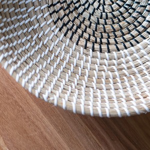 Lot de 2 bols de rangement ronds décoratifs en fibres naturelles Décor de présentation de repas Vente en gros de produits vietnamiens écologiques - Product Image 6