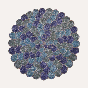 Hot Selling MD HANDICRAFTS MD-3875 Customizable Classic Glass <b>Beaded</b> Handmade Embroidered <b>Placemat</b> for Dining Coffee Home Decor - Product Image 1