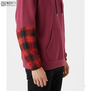 เสื้อฮู้ดสวมหัวแขนยาวลำลองสำหรับผู้ชาย, เสื้อคอกลมถักลายเรขาคณิตโพลีเอสเตอร์สำหรับฤดูใบไม้ร่วง - Product Image 3