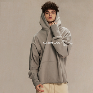 เสื้อผ้าผู้ชายคุณภาพสูง 450gsm ทรงโอเวอร์ไซส์ ปักลาย ผ้าฝ้าย สำหรับฤดูหนาว เป็นมิตรกับสิ่งแวดล้อม สไตล์สตรีทแวร์ วินเทจ ล้างสีแบบแอซิด ขอบดิบ ตัดเย็บตามสั่ง - Product Image 1