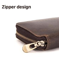 Vente en gros OEM fabriqué en usine Etui de montre en cuir personnalisé Etui de poche marron en cuir pour 2 montres