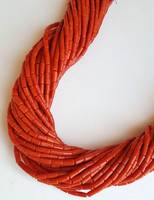 Perles de corail rouge puissantes et magnifiques, de formes multiples, fabriquées à la main, de luxe traditionnel, qualité supérieure, certifiées IGI, pour la fabrication de bijoux