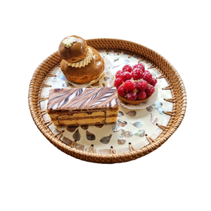 PRODUIT BEST-SELLER Assiettes de présentation en rotin en forme de fleur, sets de table tressés, sous-verres en bambou, décoration murale, décorations d'intérieur, art - Product Image 3