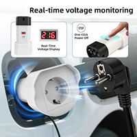 Adaptateur EV Type 2 Qiaoyi avec écran, prise EU, 3,5 kW, décharge V2L, nouveau 16A pour MG/Hyundai/Kia/BYD/Geely/Smart