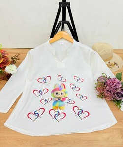 DERNIÈRE RAYON COLLER + IMPRIMÉ NUMÉRIQUE TOP VÊTEMENT DÉCONTRACTÉ PRIX DE GROS VÊTEMENT ETHNIQUE - Product Image 2