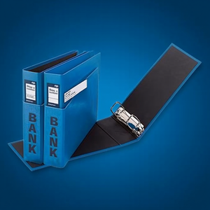 Carpeta Archivadora PAGNA Basic Colours de 50 mm DIN con 2 Anillas y Mecanismo Q, Laminada en Polipropileno Azul - Product Image 3