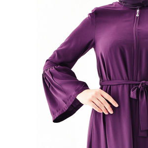 Venta al por mayor de lujo transpirable Abaya vestidos de las mujeres ropa islámica con diseño Abaya mujeres musulmanas vestido - Product Image 6