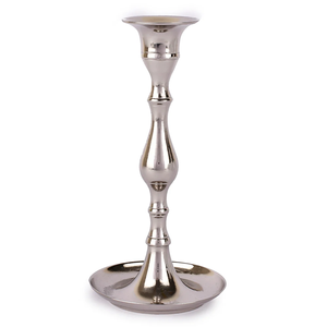 คุณภาพสูงHandmadeเทียนขาตั้งตกแต่งโต๊ะกลางแฟนซีเชิงเทียนโลหะทองเหลืองเงินชุบเทียนแม่พิมพ์ - Product Image 1