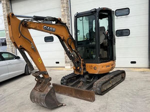 Mini-excavatrice CASE CX26C 24,8 CV 2,6 tonnes, excavatrice hydraulique compacte avec godet de terrassement, chargeuse sur chenilles compacte à vendre - Product Image 4