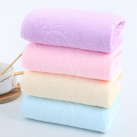 Serviette de toilette en microfibre tricotée 350 fils, couleur unie, séchage rapide, écologique, absorbante, douce pour la peau, avec logo personnalisé OEM