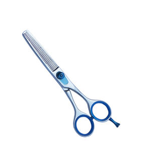 Tijera de corte de pelo profesional de acero inoxidable, tijera de peluquero multicolor disponible con tijera de mango de plástico de etiqueta privada - Product Image 2