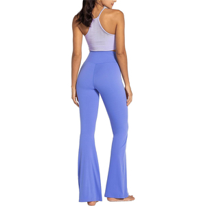 กางเกงโยคะเอวกลางกระเป๋าควบคุมหน้าท้องสำหรับผู้หญิงกางเกงเลกกิ้งผ้าคอตตอน/ใยไม้ไผ่ขนาดใหญ่พิเศษจากปากีสถาน - Product Image 5