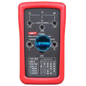 UNI-T UT261B Comprobador de Secuencia de Fase de Voltaje CA, Instrumento de Dirección de Motor, Indicador de Pérdida de Fase, Producto Lexso, Comprobador de Transformadores - Product Image 5