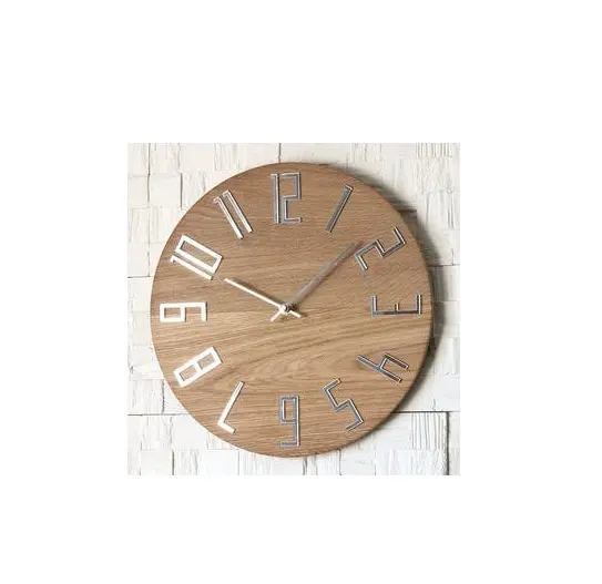 Amazon Hot sell Super Quality Wood Wall clock Handmade Best Product Wall Clock With Custom Quartz Battery Operated Gift