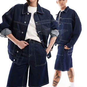 แจ็กเก็ตยีนส์ใช้ได้ทั้งชายและหญิงแจ็กเก็ตยีนส์แบบออกแบบได้ตามต้องการ - Product Image 1