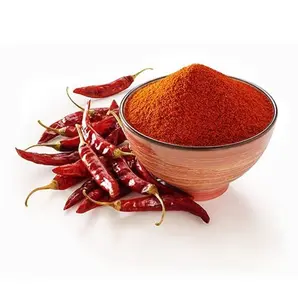 Extrato de pimenta vermelha seca ao sol natural de qualidade alimentar aromática em pó de pimenta vermelha orgânica a preços baixos da Índia