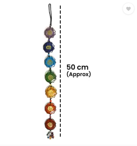 Colgador de pared para coche, colgador de piedra de 7 Chakras, orgonita, cristal curativo, Gema - Product Image 6