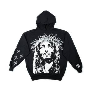 Sweatshirts à capuche surdimensionnés épais et solides bon marché pour hommes pour l'automne Logo personnalisé Vente en gros - Product Image 1