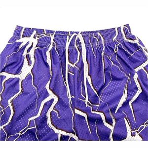 Caliente Unisex deportes baloncesto gimnasio malla pantalones cortos doble capa sudor bolsillo transpirable verano impreso baloncesto hombres productos calientes - Product Image 4