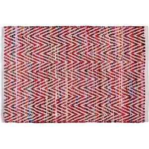 100% Handwoven Cotton Chindi <b>Rug</b> Multicolor Boho Reversible Geometric Area <b>Rug</b> for Living Room & Kitchen Use - Product Image 1