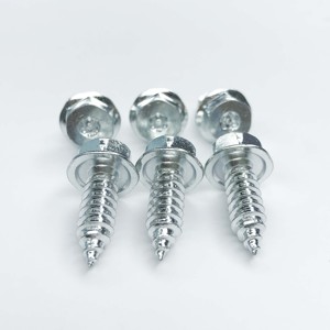 Bon prix OEM/ODM DIN 7976 M2.9~M8 SS304/SS316 Vis de plaque d'immatriculation à tête hexagonale avec rondelle Vis autotaraudeuses Automobile - Product Image 5