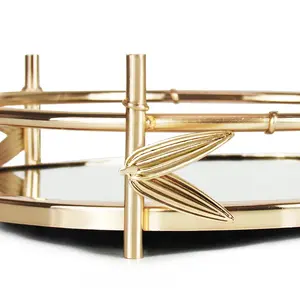 Plateau en métal fait main avec plateau en métal fait main tendance pour la décoration intérieure mondiale, plateau en métal pour les acheteurs d'exportation mondiaux, plaqué, sécurisé par Zahid - Product Image 2