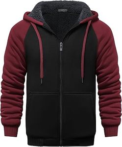 Sudaderas con capucha informales de invierno para hombre, Color sólido, 100% algodón, forro polar, ajuste Regular, secado rápido y transpirable, alta calidad - Product Image 2