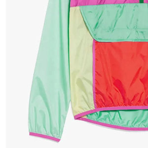 แจ็กเก็ตกันลมคอตั้งผ้าใบน้ำหนักเบาสำหรับผู้ชาย2025ออกแบบโลโก้ด้านหน้าพิมพ์ซับลิเมชันแบบลำลองตามต้องการ - Product Image 5