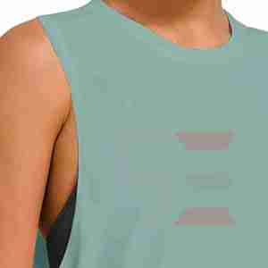 Wholesale Women tank <b>Top</b> Gym Workout Fitness Sleeveless <b>Crop</b> <b>Tops</b> Breathable Sports Training Yoga Vest - Product Image 2