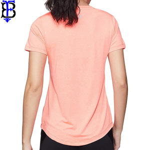 Camisetas de mujer de alta calidad Impresión de color sólido de moda con logotipo de lujo Ropa Premium comprimida - Product Image 2