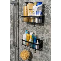 Banyor Zelfklevend Aanrecht Kruidenrek Kast Organizer, 2-delige Keuken Organizer Plastic