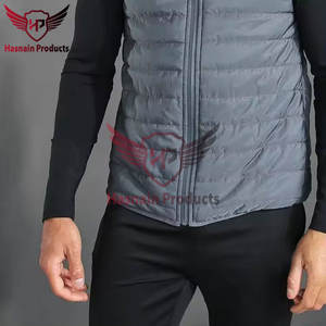 Gilets pour hommes matelassés de qualité supérieure-Veste de gilet pour hommes chaude à bulles-LOGO personnalisé Vestes de gilet chauffant sans manches pour hommes - Product Image 4