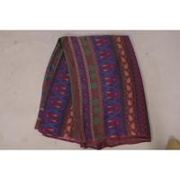 Vintage 5 Yard Viscose Soie Indien Saree Tissu Floral Boho Robes Gypsy Jupes Quilting & Artisanat pour la Couture d'Automne