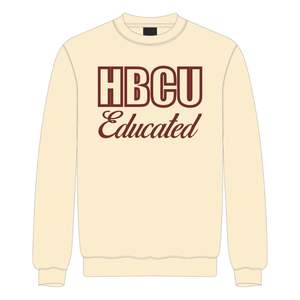 HBCU-Sudadera con letras de chenilla bordadas en color neutro y granate, mezcla de algodón, Divine Nine, ropa de hermandad griega - Product Image 2